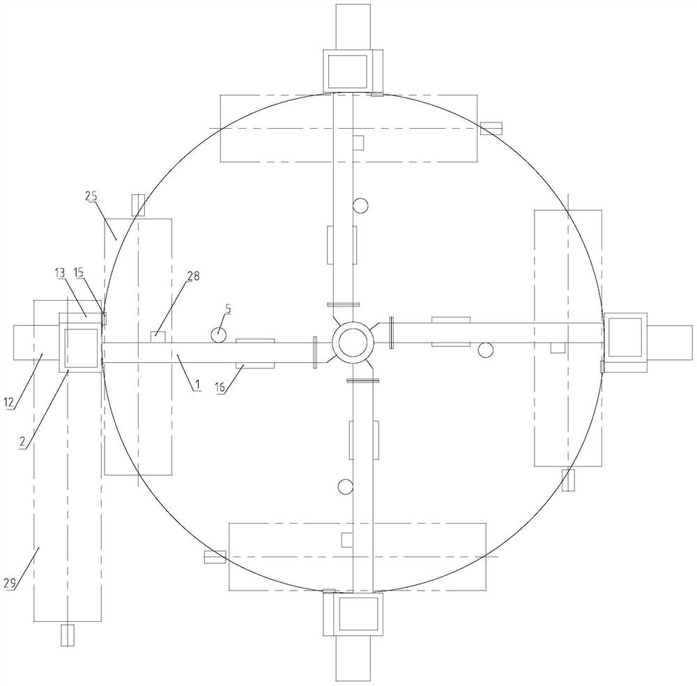 Multi-column and multi-tool high-efficiency composite machining center