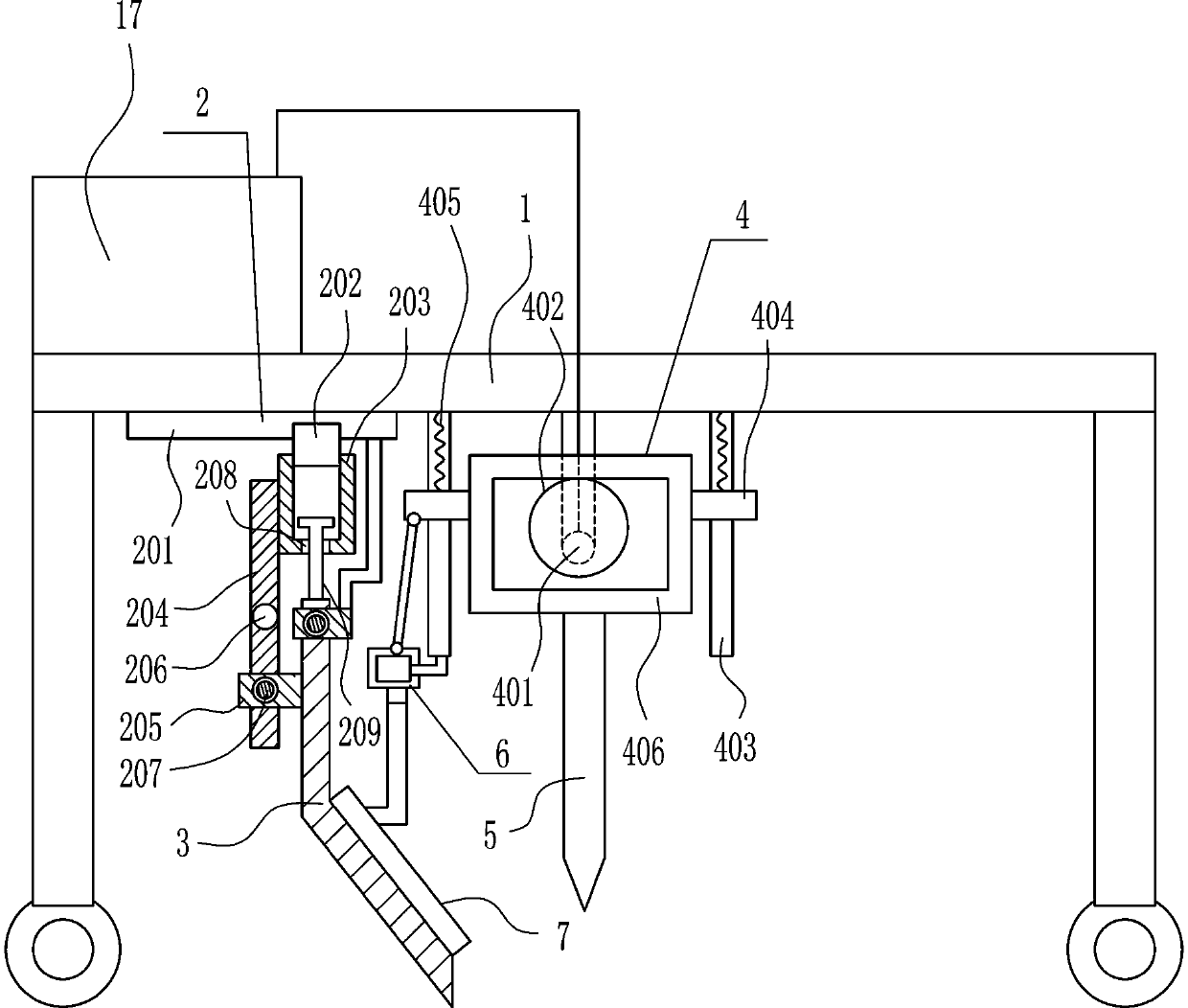 A winter bridge surface deicing device