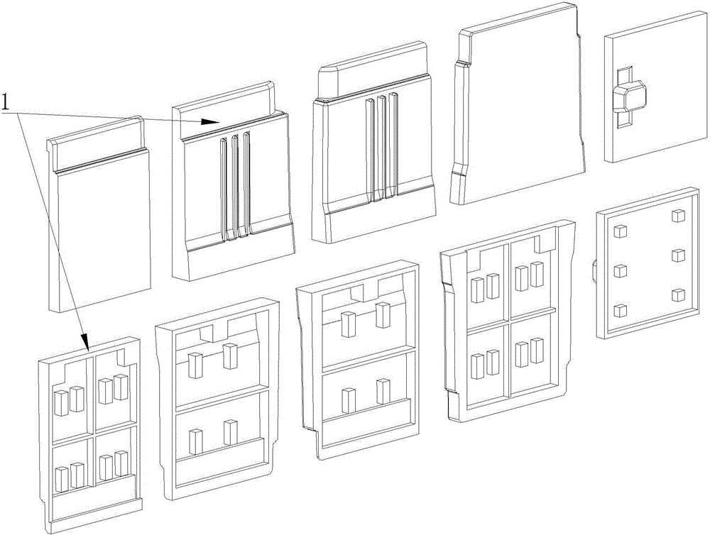 A v-method mold for casting household appliance mold billets