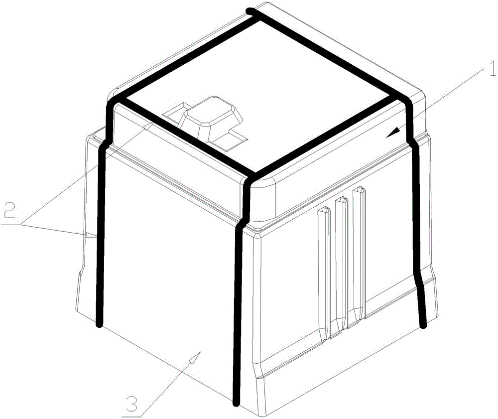 A v-method mold for casting household appliance mold billets