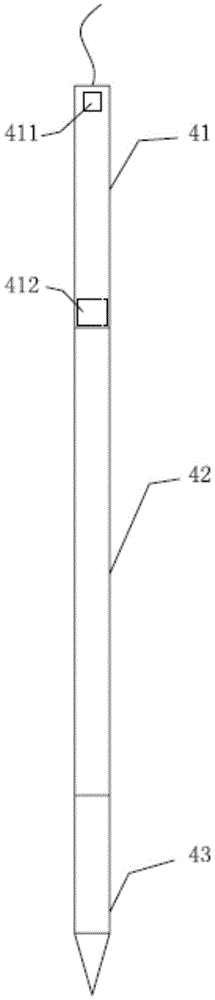 A three-dimensional detection device for foundation piles based on drilling radar and a three-dimensional detection method for foundation piles