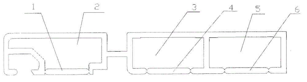 An aluminum alloy profile for aluminum-wood composite special-shaped doors and windows