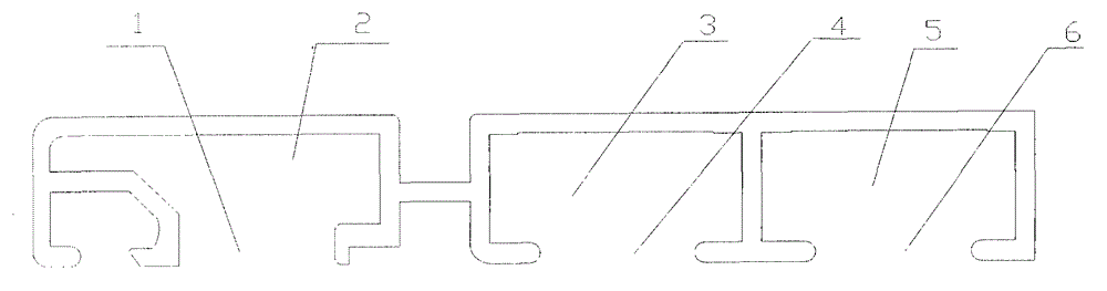 An aluminum alloy profile for aluminum-wood composite special-shaped doors and windows