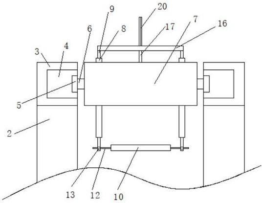 Lifting device for loading and unloading equipment for electric maintenance vehicle