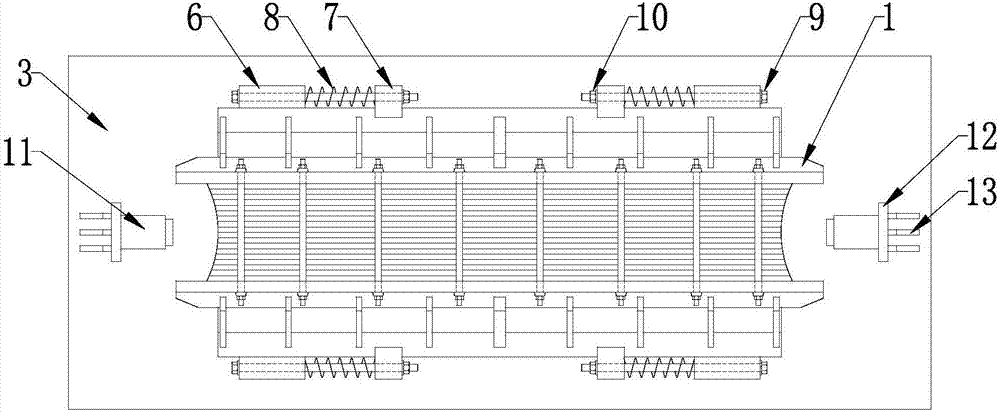 Critical movable main cable saddle for skid resisting of main cable