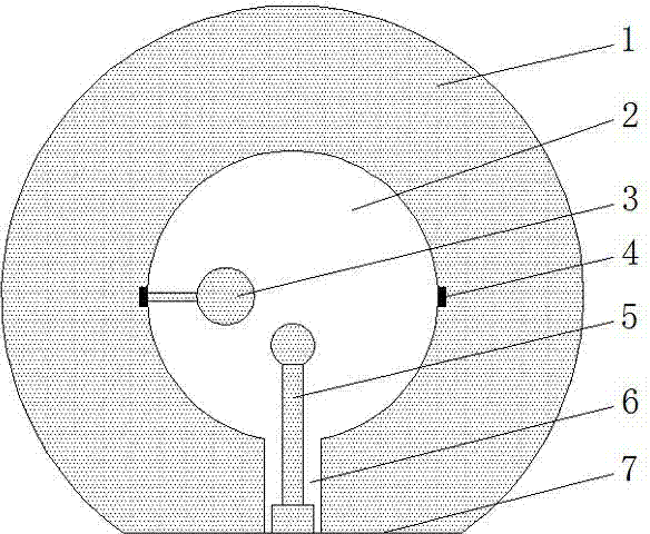 Coplanar waveguide fed broadband circularly polarized antenna