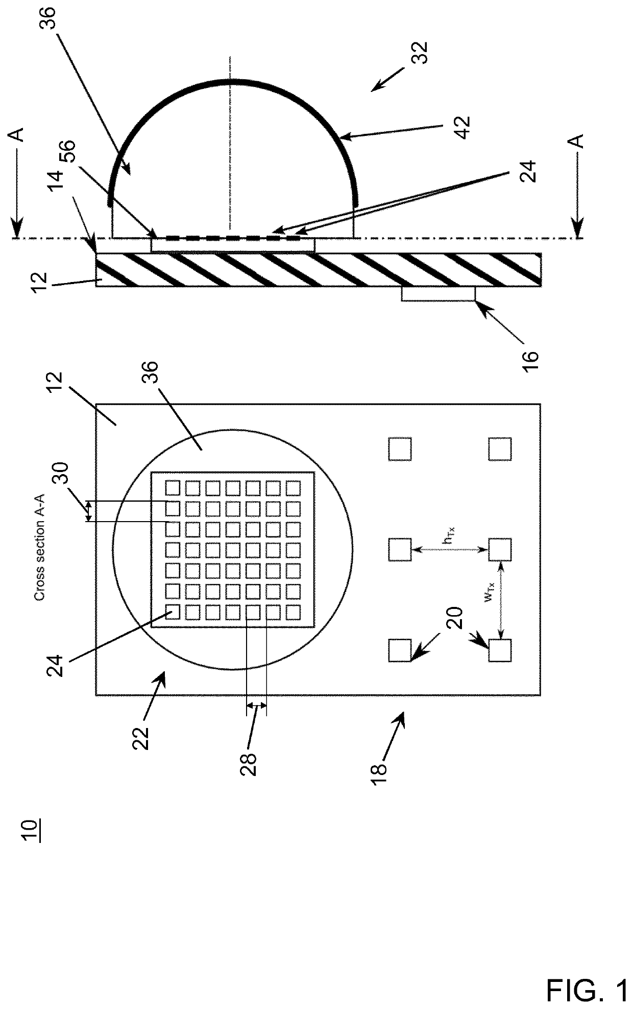 High-resolution 3D radar wave imaging device