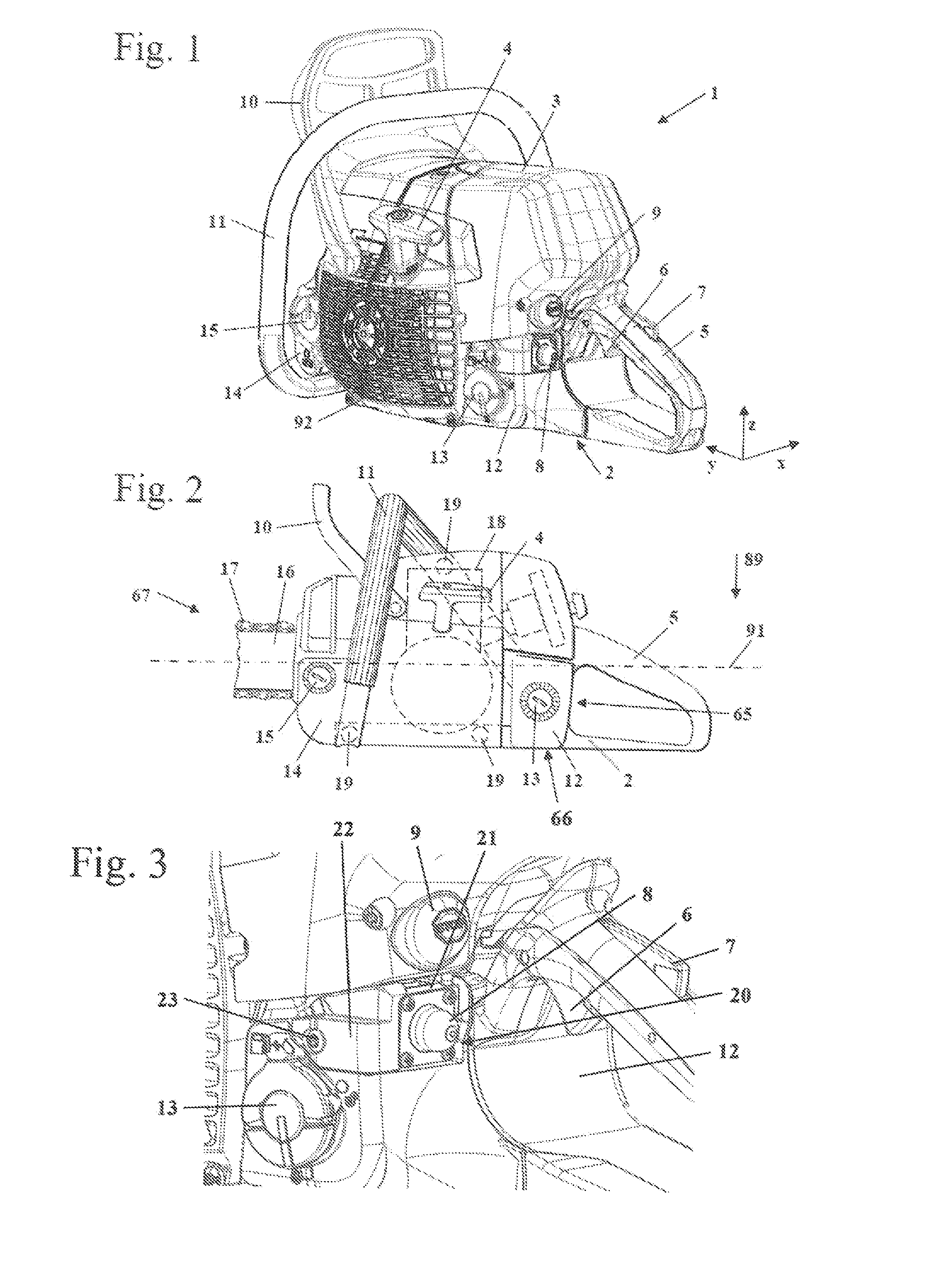 Work apparatus having a fuel pump