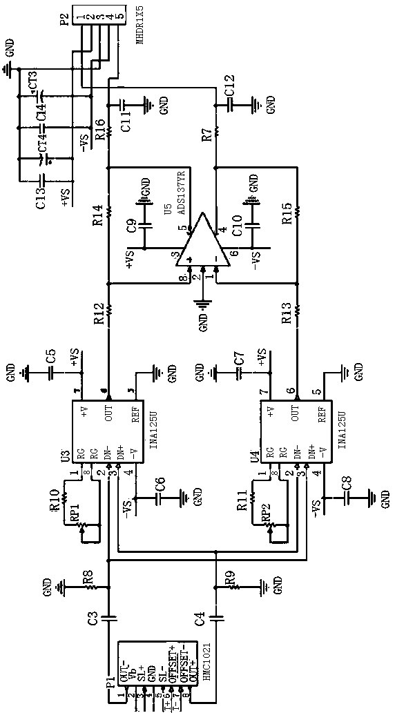 Magnetic sensor output circuit and data wireless transmission and control system method