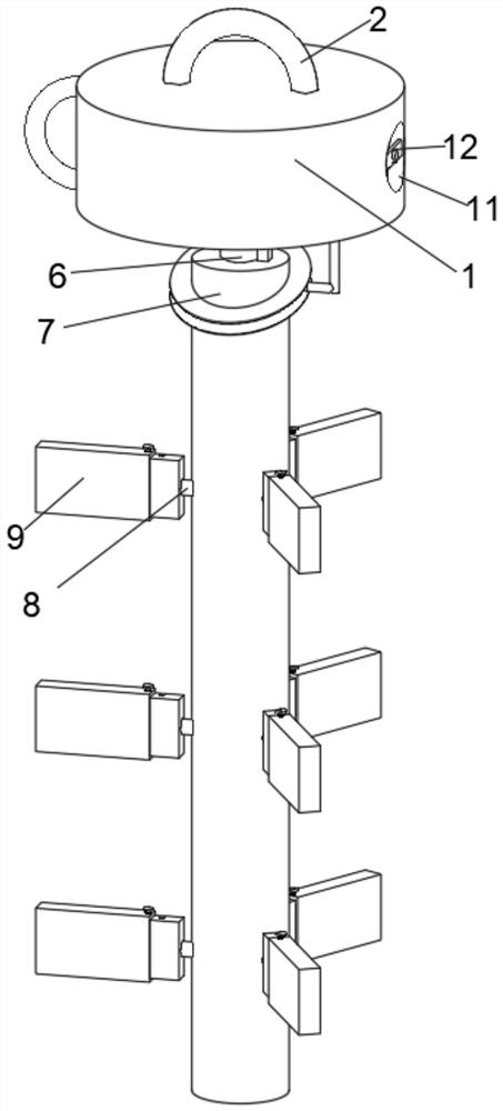 Handheld constructional engineering stirring device