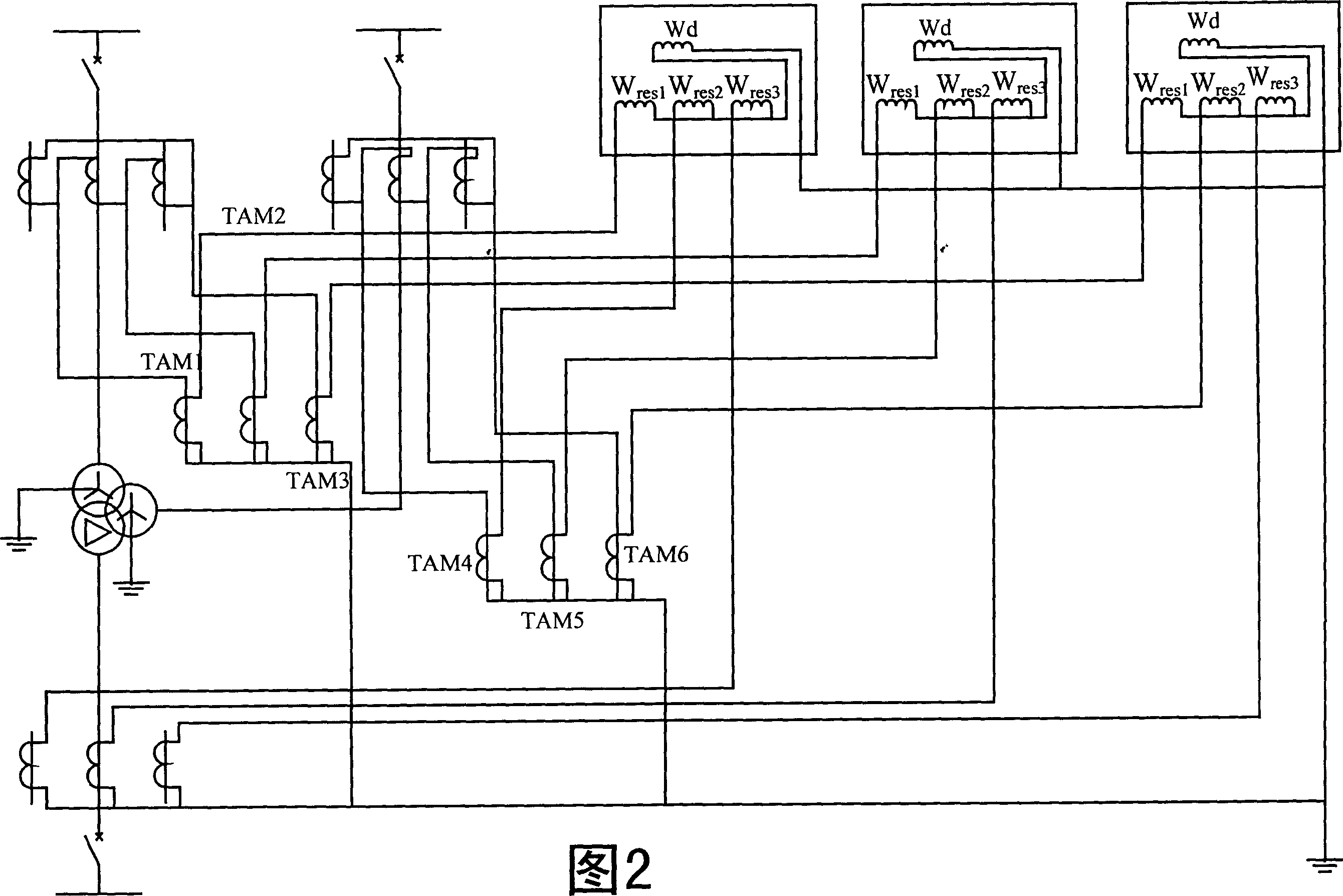 Transformer longitudinal error protecting method with maximum side zero sequence ratio brake