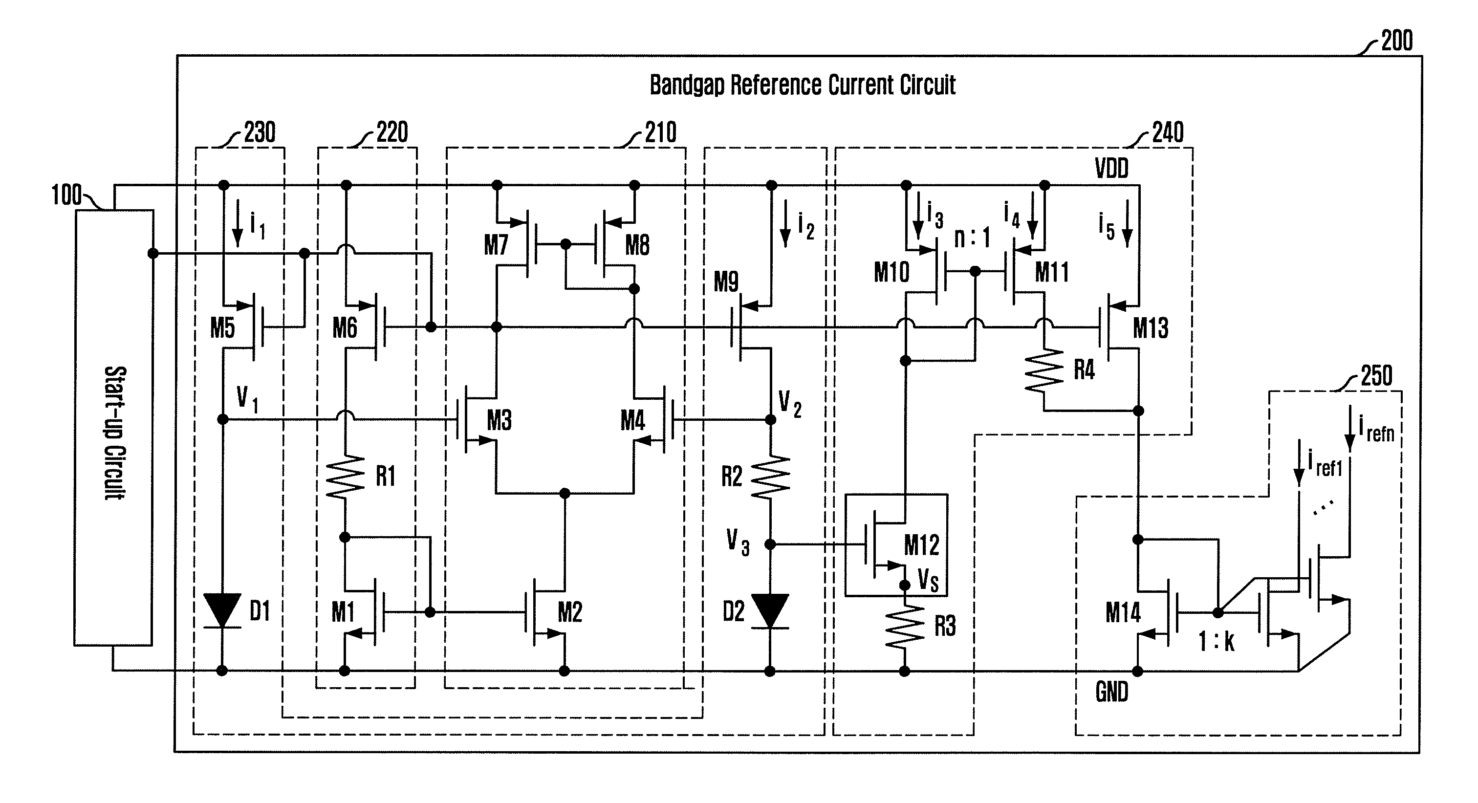 Reference bias generating circuit