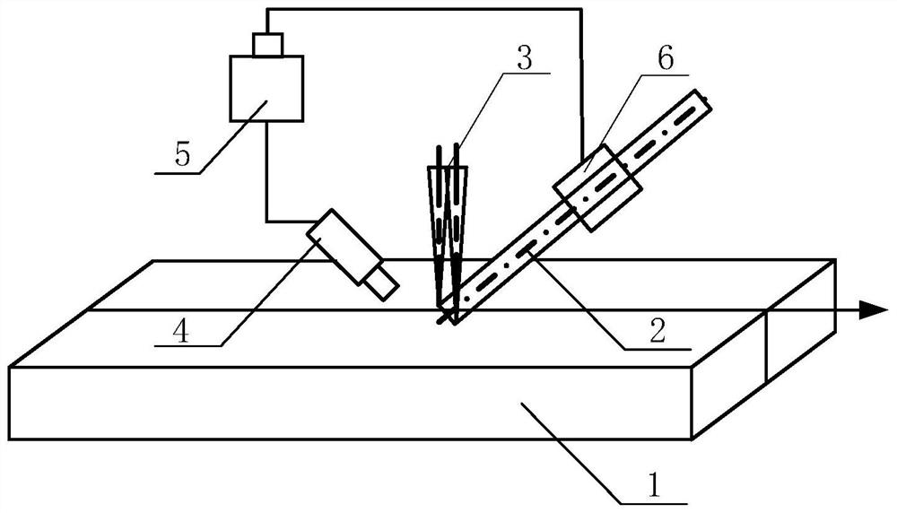 Double-beam laser wire filling welding method and device