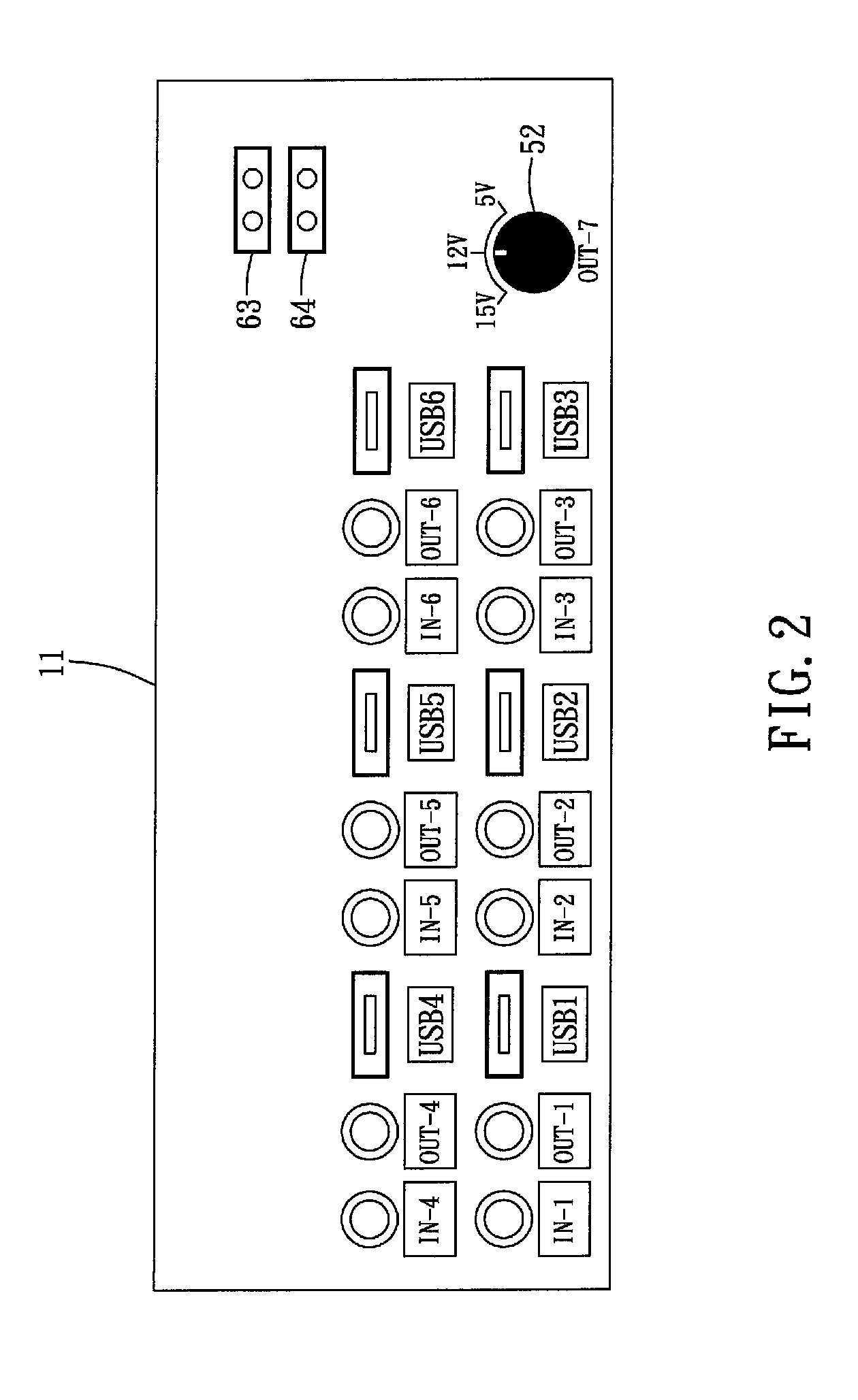 Power distribution device and power distribution circuit