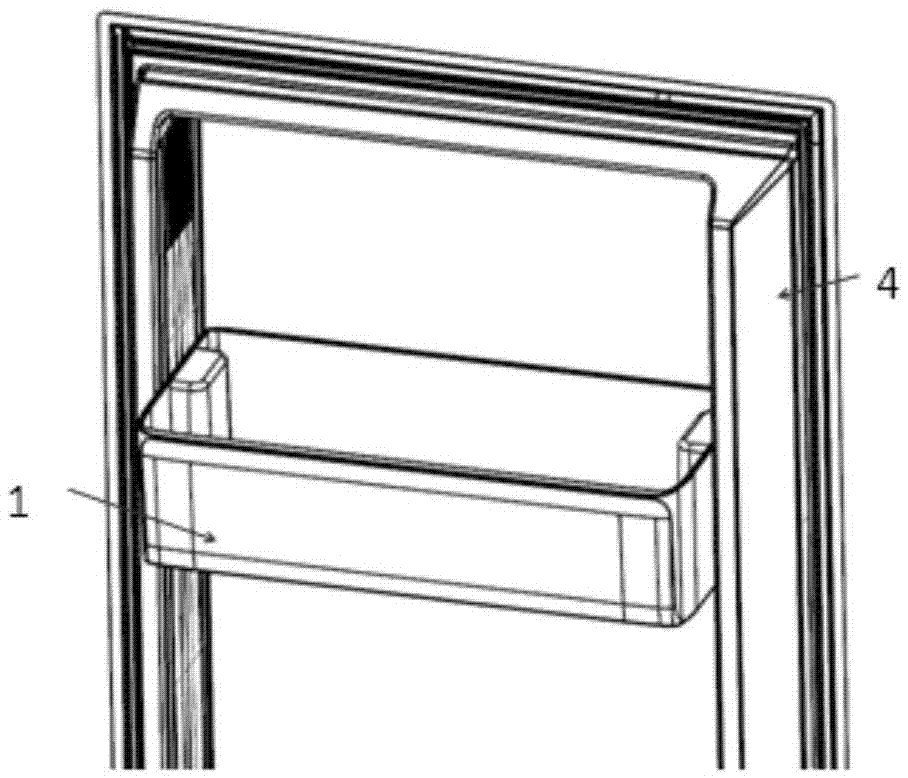 Bottle rack lifting mechanism and refrigerator containing same