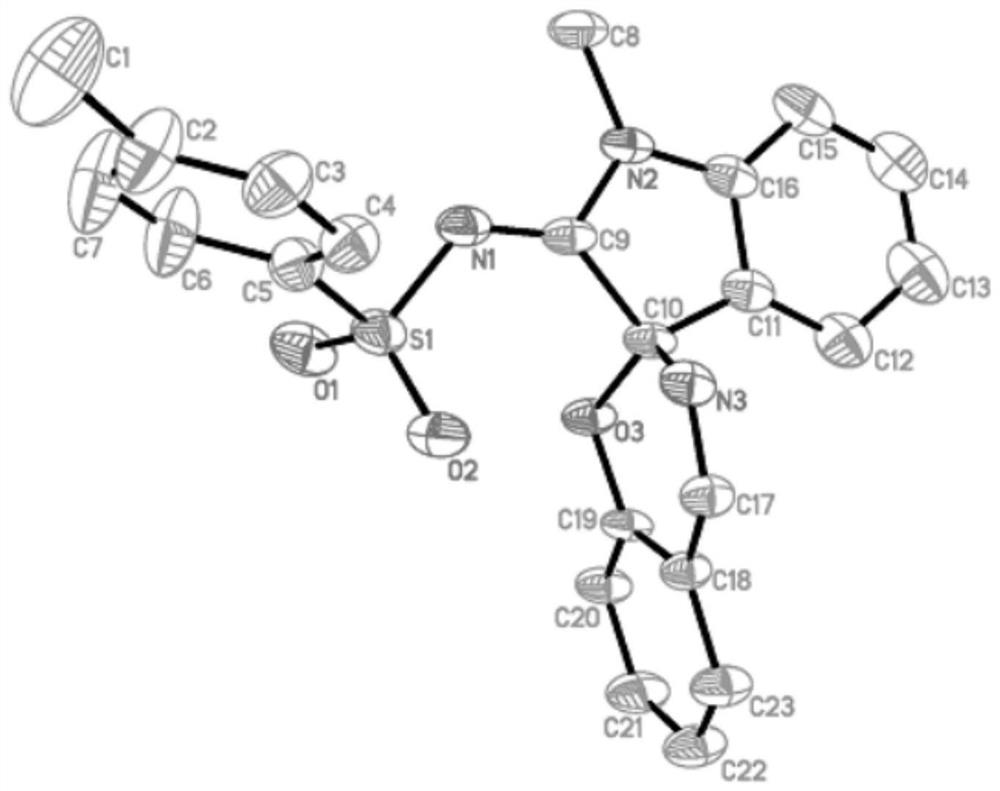 Indole spirooxazine heterocyclic compound and preparation method thereof