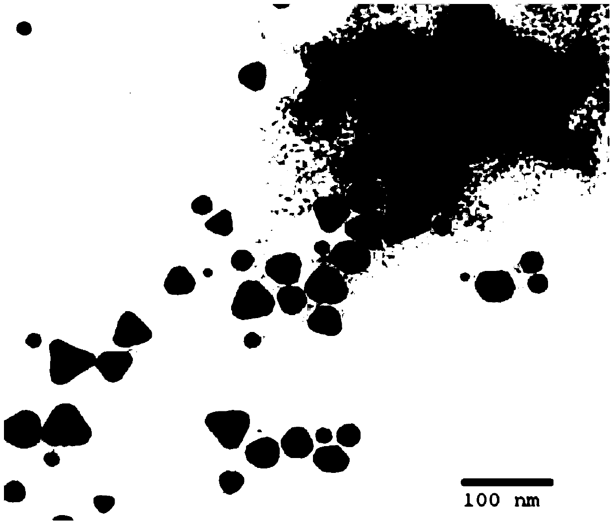 Method for continuous preparation of triangular silver nanoparticles with controllable arrangement