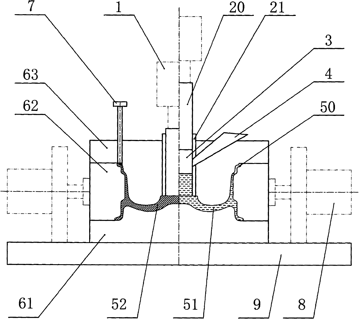 Metal extruding, casting and forging forming method and products of method