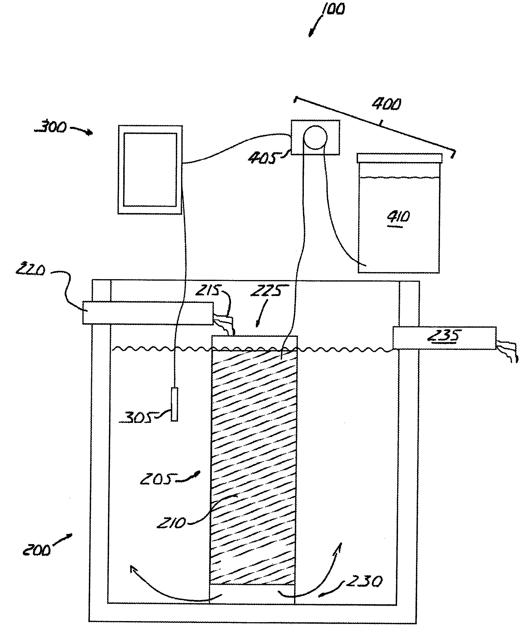 Apparatus for denitrifying wastewater