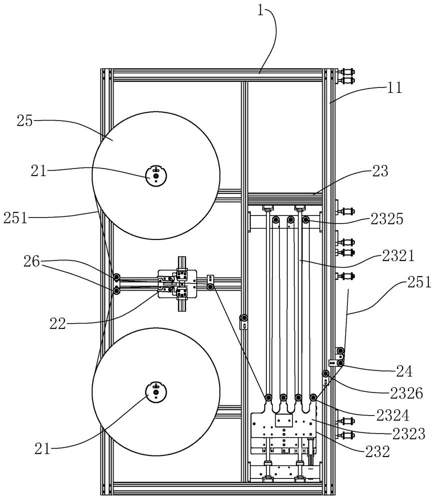 Automatic paper receiving rack for pipe coiling machine