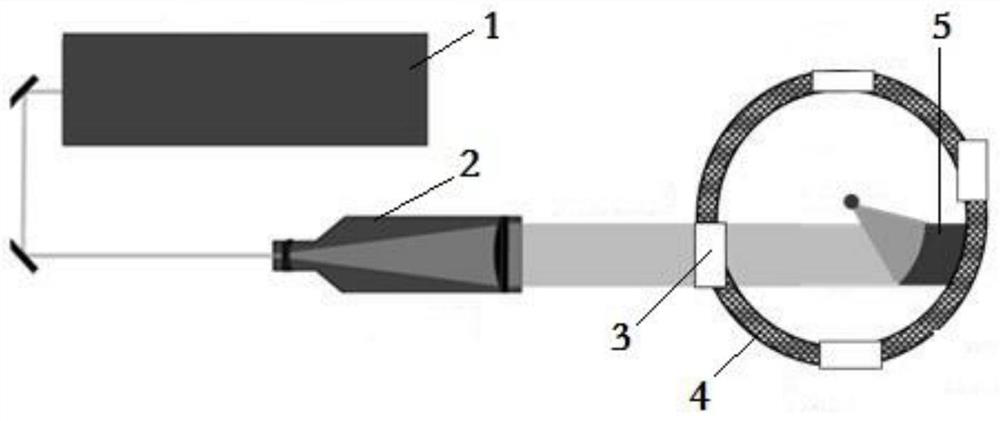 A test device for simulating deep sea underwater explosion