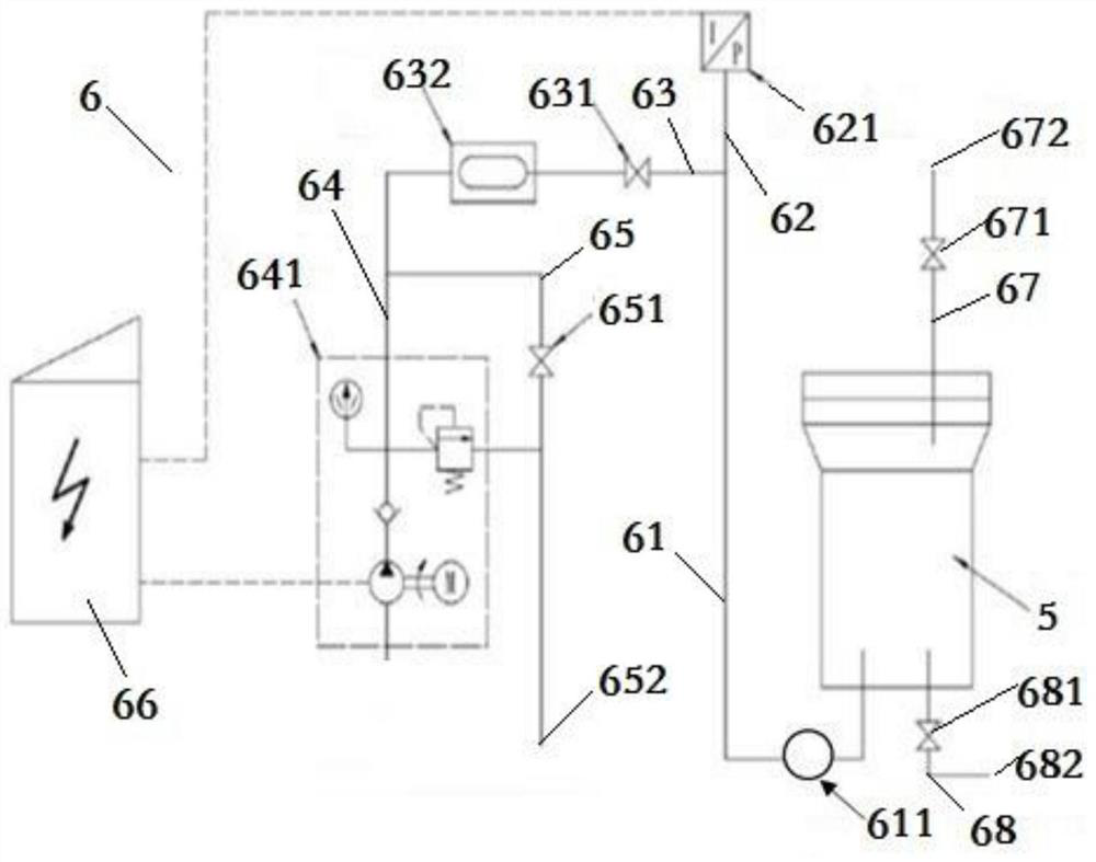 A test device for simulating deep sea underwater explosion