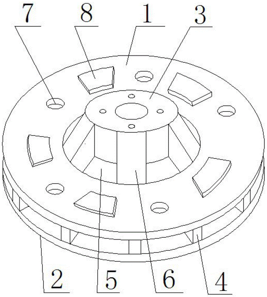 Automotive brake flange