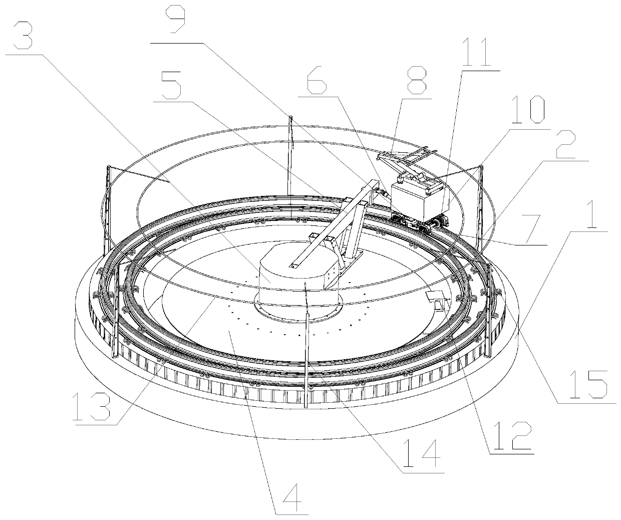 Annular experimental device for simulating wheel-rail and bow-net contact high-frequency vibration state