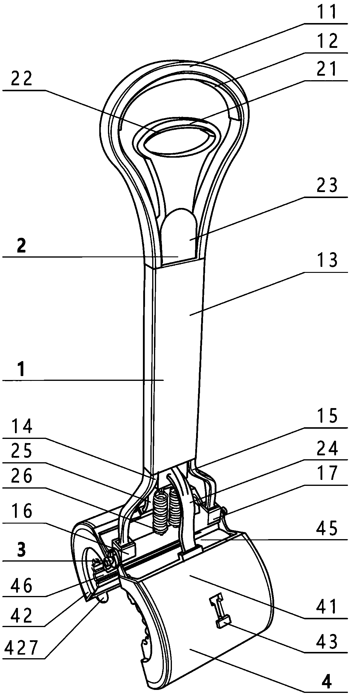 Rod-shaped handrail cleaning tool