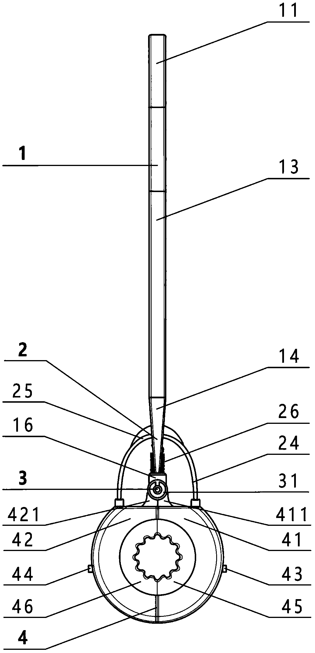 Rod-shaped handrail cleaning tool