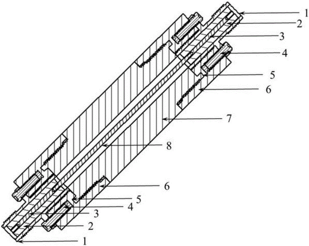 Closed coaxial transmission line test system and method for representing dielectric property of sample to be tested