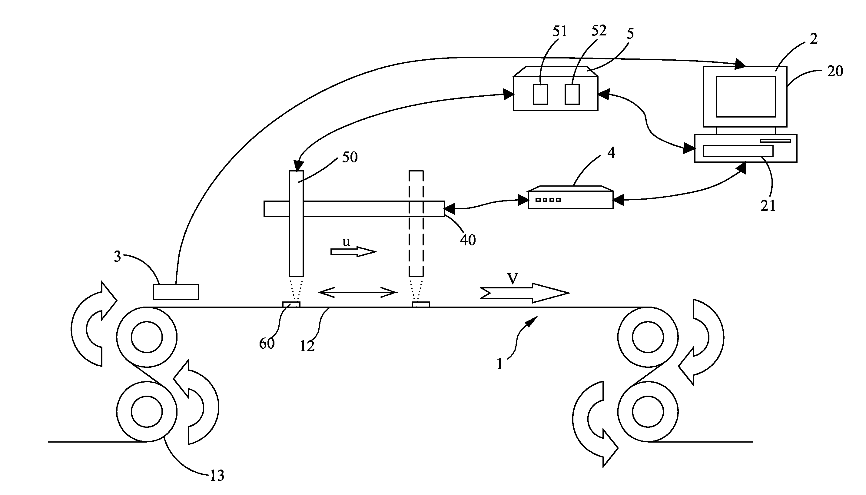 Measuring method for topography of moving specimen and a measuring apparatus thereof