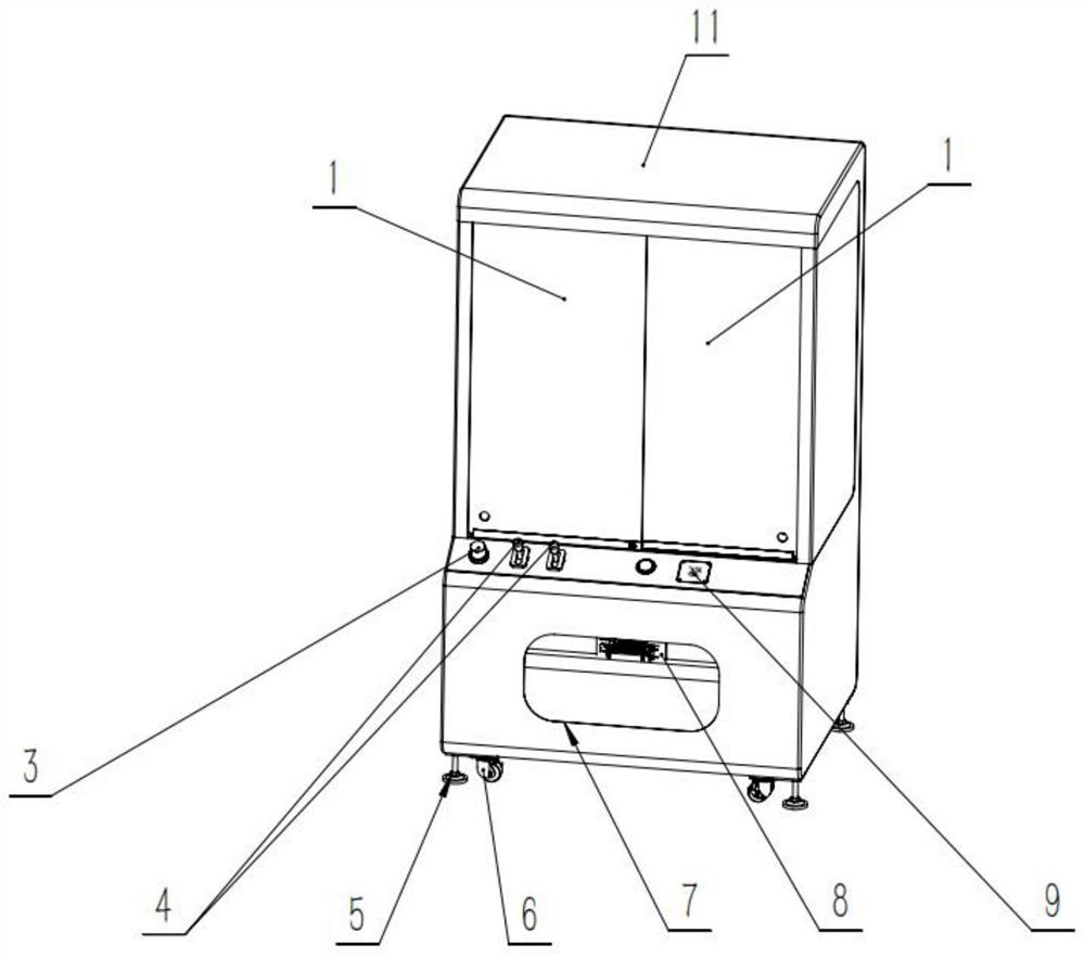 Game machine for acquiring gifts by utilizing excavator movable arm mechanism