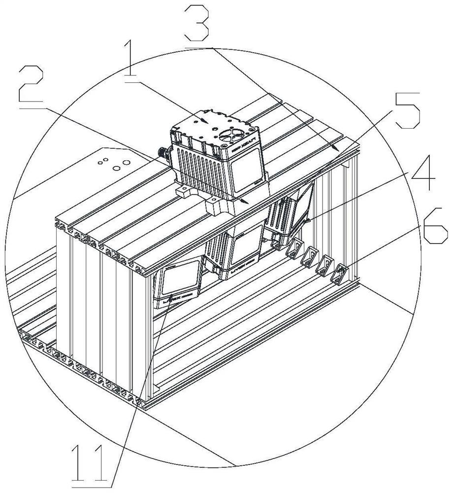 Mine autonomous three-dimensional surveying and mapping unmanned vehicle and surveying and mapping method