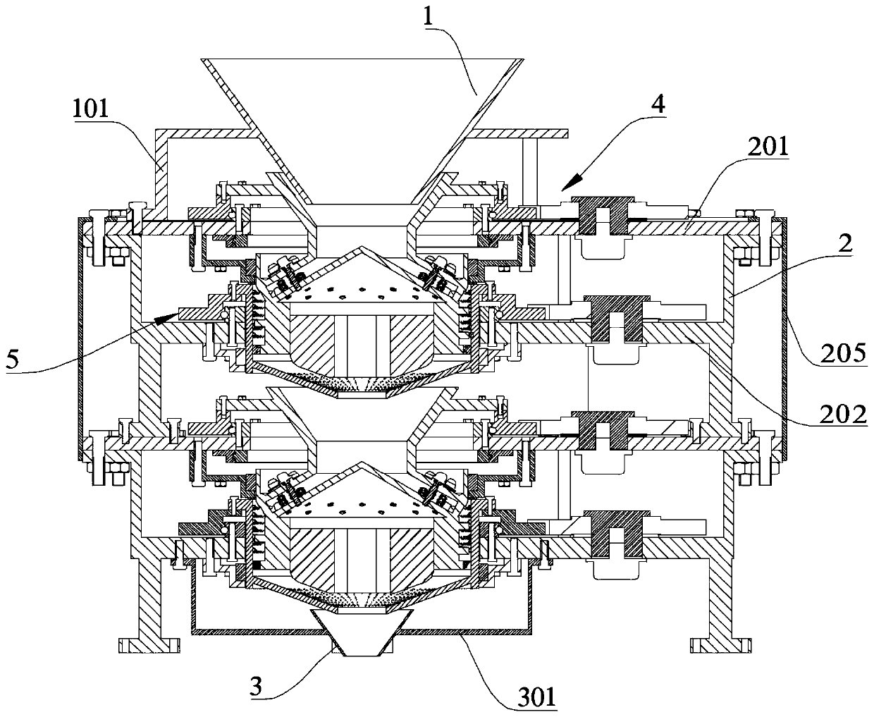 Shaping equipment for construction waste resource utilization recycled aggregate particles