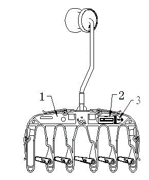 Clothes rack capable of displaying specification of fabric cutting piece