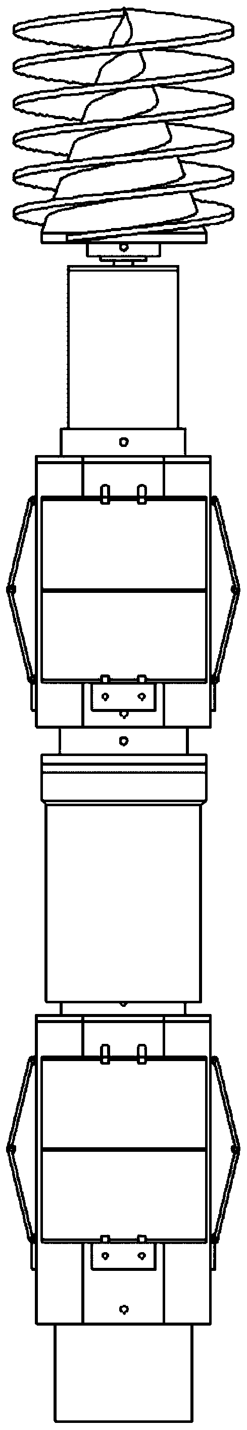 Autonomous seabed deep stratum drilling robot