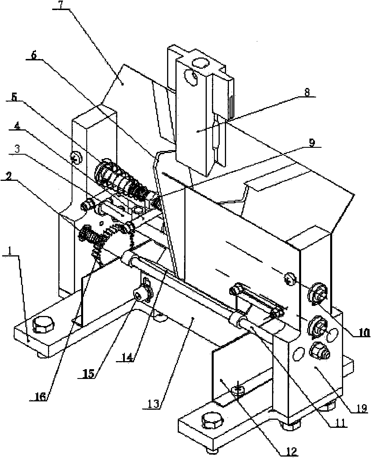 Self-alignment cutting device for irregular ellipsiod