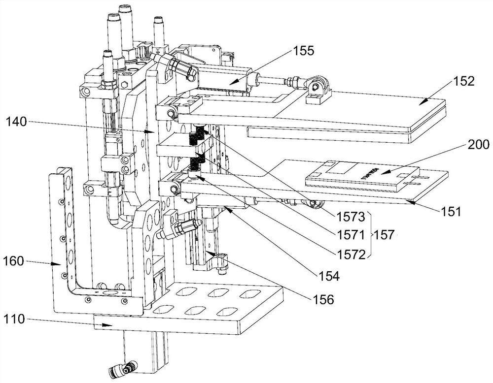 Bare cell clamping and turning mechanism and lithium-ion battery production line