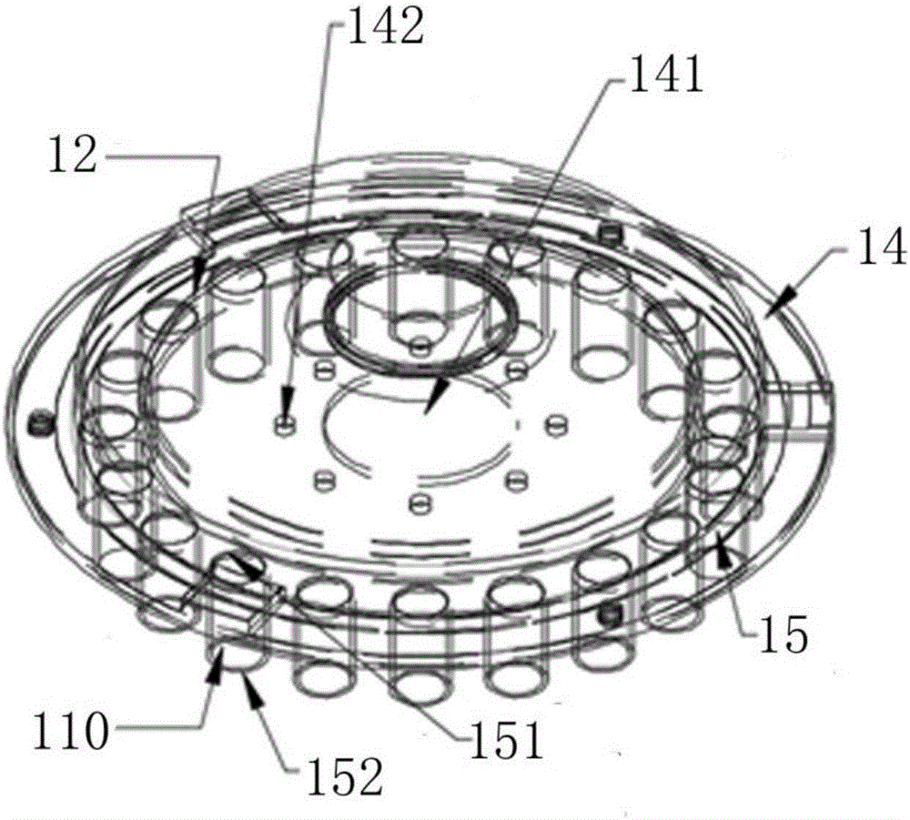 Concentrated discharging type precision rice direct-seeding device