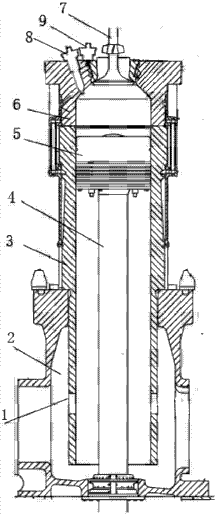 Method for operating low-speed marine engine in variable thermodynamic cycle mode