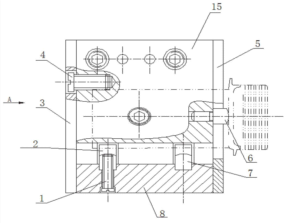 Clamping positioning device for finish machining aero-engine turbine blade