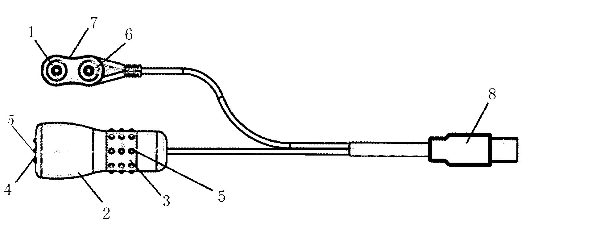 Movable measuring electrode device used for fetal heart rate monitoring