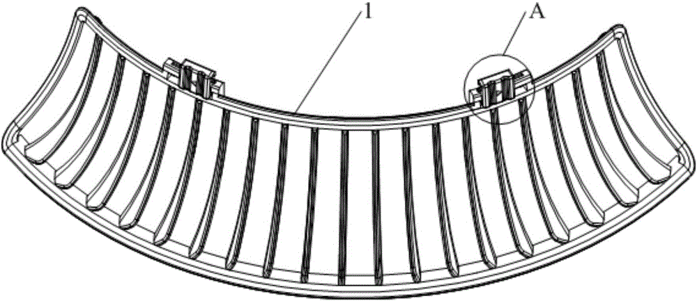 Grid fixing structure and indoor unit of air conditioner