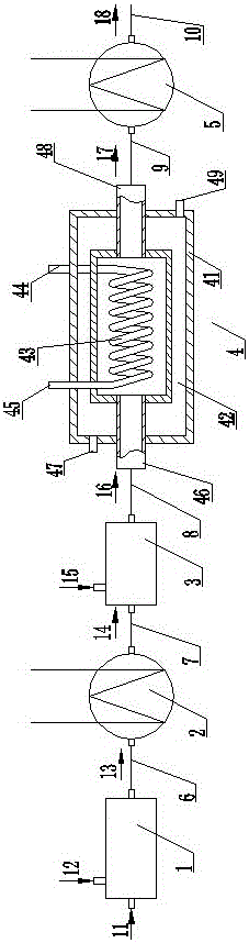 A method for continuously preparing ishikawa fluorinating agent and a reaction device for realizing the method