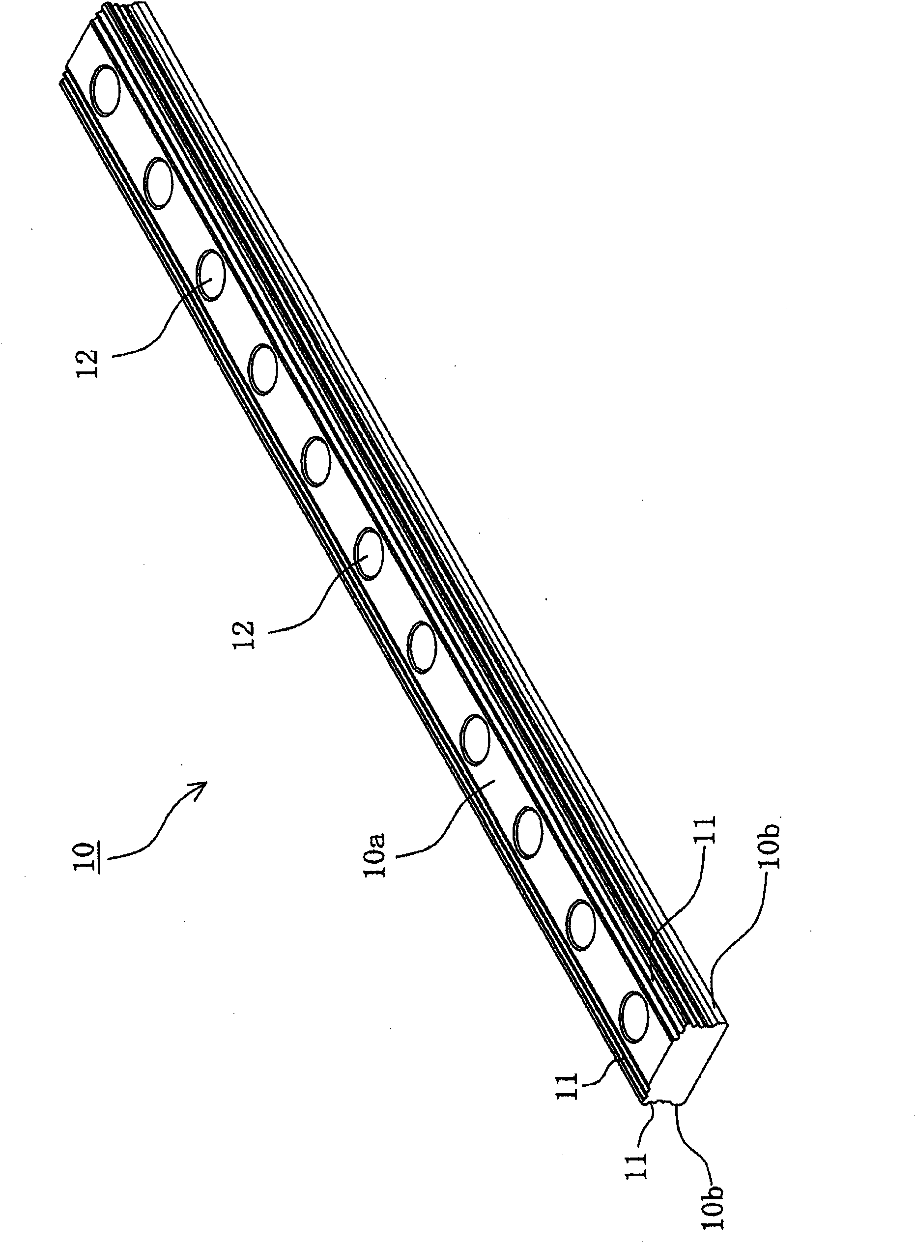 Track rail and motion guide device with the track rail