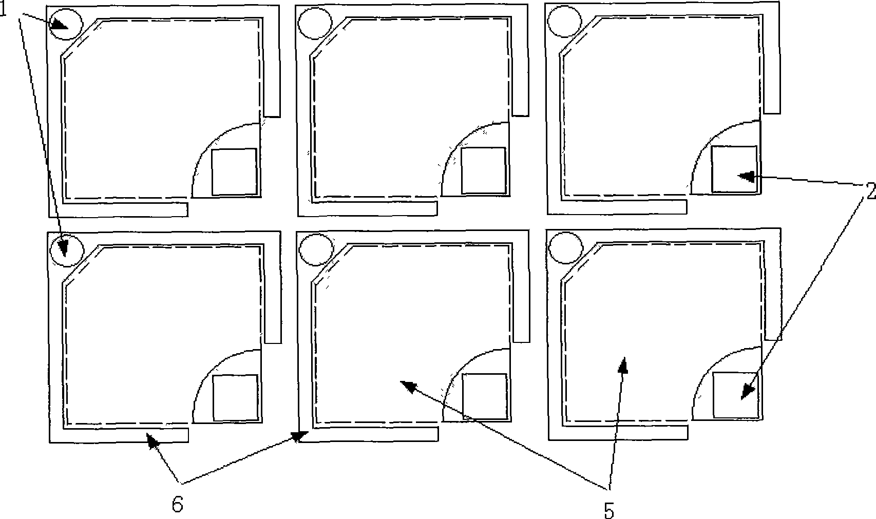 LED chip for reducing light shield and improving luminous efficiency through extension electrode and its production technique