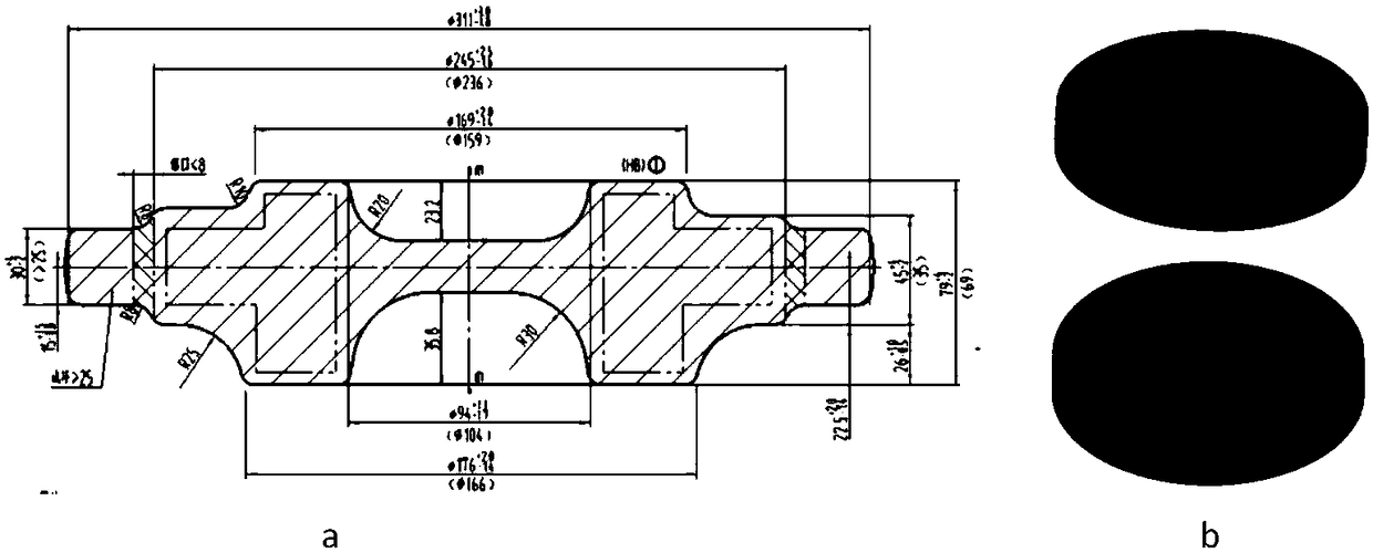 Method for reducing forging residual stress of turbine disks via gradient speed control on basis of numerical calculation