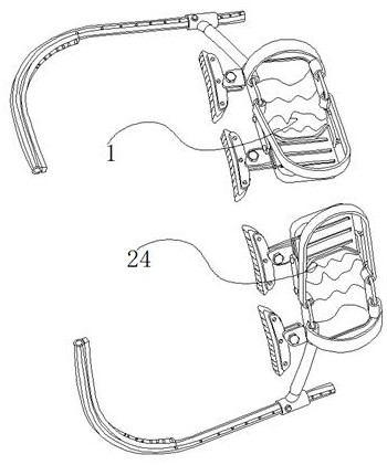 Portable climbing tool with automatic clamping function for electric power engineering