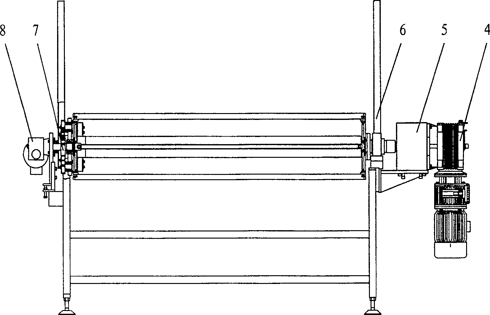 Ceramic polishing brick surface processing method and device